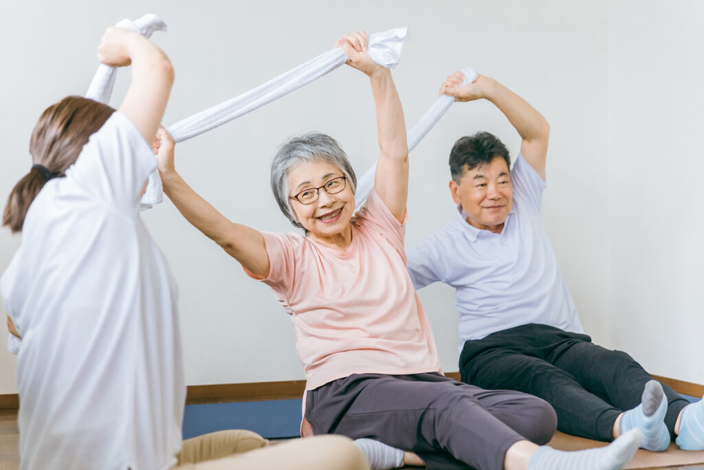 介護サービス事業の体操イメージ